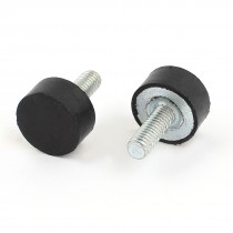 2pcs 7 8" x 3 8" Rubber Shock Absorber Vibration Isolator Mounts M6