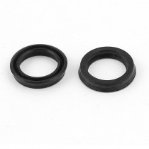 2pcs 15mm x 11mm x 3mm Rubber Air Seal Gaskets Black for Solenoid Valve
