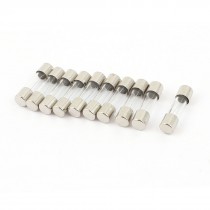 10 Pcs 250V 2A Slow Blow Time Delay Glass Fuses Tubes 5mm x 20mm