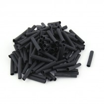 150pcs Wrap Wire Black 3.5mm Dia Heat Shrink Tube Sleeving 30mm Length 2:1