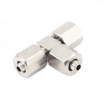 Pneumatic T Shape Fitting Quick Joint Connector for 4mmx2 5mm Air Pipe