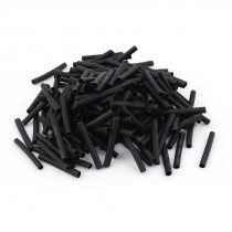 200pcs Wrap Wire Black 2 5mm Dia Heat Shrink Tube Sleeving 30mm Length 2 1