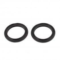 2pcs 32mmx24mmx4mm C Type Rubber Air Seal Gasket Black for Air Cylinder