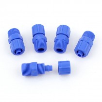 6pcs 16mm 3 8BSP Thread Pipe Connector Pneumatic Quick Coupler for 10mm OD Hose