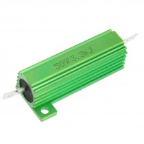 50W 3.3K Ohm Green Aluminum Clad Mounted Housed Resistor