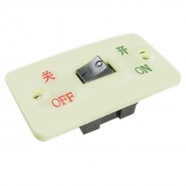 AC 380V 10A 6 Screw Terminals On/Off Pushbutton Switch