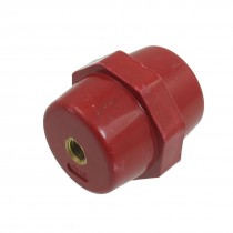 7/25" Thread Dia Red Bus Bar Enhanced Insulator Connector SM-45