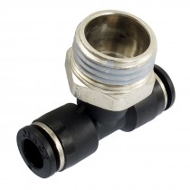 Pneumatic 8mm to 1/2" PT Male Thread T Joint One Touch Quick Fitting