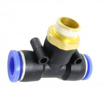 Pneumatic 12mm Push In Quick Fittings T Joint Connector New