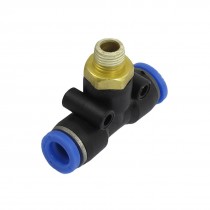 1 8" PT Male Thread 8mm Push in Tube T Joint Quick Connector Fitting
