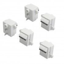 5 Pcs Black White 2 Pin SPST On/Off Rocker Switch AC 125V/13A 250V/10A