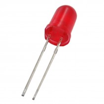 60 Pcs 5mm Diameter Straw Hat Red LED Emitting Diode 