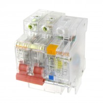 Transparent AC 400V 32A 2 Poles 2P Earth Leakage Circuit Breaker 