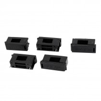 5 Pcs BLX A Plastic Covered PCB Mount Holder Black 6A for 5x20mm Glass Tube Fuse