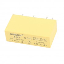 GJ 5 L AC 24 380V 5A to DC 3 32V Single Phase PCB SSR Solid State Relay Yellow