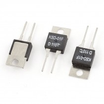 3 Pcs D110C 110 Celsius N C Normal Closed Temperature Switch Thermostat KSD 01F