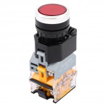 AC 380V 10A Red Light Latching 1NO 1NC 22mm Panel Push Button Pushbutton Switch