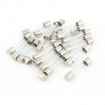 20pcs 6x30mm Quick Blow Fast Acting Cartridge Glass Tube Fuses 25A 250V