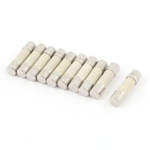 10pcs 250V 0 5A 500mA Fast Blow Ceramic Fuses Tubes 5mm x 20mm