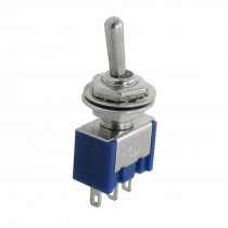 5pcs AC 125V 6A 3 Pin SPDT on Off on 3 Position Mini Toggle Switch Blue