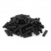 100pcs Wrap Wire Black 6mm Dia Heat Shrink Tube Cable Sleeving 2 1