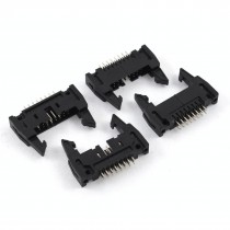 Double Rows 2 54mm 16PINS Lock Type Straight IDC Pin Headers Connector 4pcs