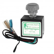 Round Knob Wired Temperature Control Refrigerator Thermostat DC12V 10A for Car