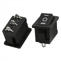 10 Pcs x AC 6A/250V 10A/125V 3 Pin SPDT ON-OFF-ON 3 Position Boat Rocker Switch