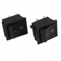 2x AC 6A/250V 12A/125V 4 Pin ON/OFF 2 Position DPST Snap in Boat Rocker Switch
