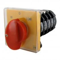 0-HI-LOW Positions Ith 25A Changeover Rotary Cam Switch