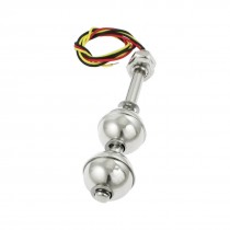 Liquid Level Sensor Dual Float Balls Stainless Steel Floating Switch