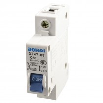 63A Rated Current AC 230/400V Single Pole MCB Mini Circuit Breaker