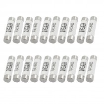 20 Pcs RO15 Series 500V 3A Cylinder Cap Ceramic Fast Blow Fuse Links 10x38mm