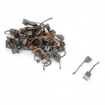 50 Pcs 4.2mm x 6mm x 8.5mm Wire Leaded Carbon Brushes for Massager