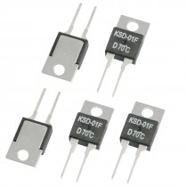 5 Pcs 70 Celsius NC Temperature Switch Thermostat 1.5A 250VAC/ 24VDC KSD-01F