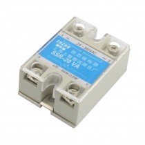 SSR-20VA 20A AC 24-380V Output Covered Adjustable Solid State Module Relay