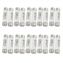 20 Pcs RO15 Series 500V 16A Cylinder Cap Ceramic Fast Blow Fuse Links 10x38mm