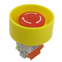 AC 660V 10A DPST Red Emergency Stop Latching Push Button Switch 1NO 1NC 22mm