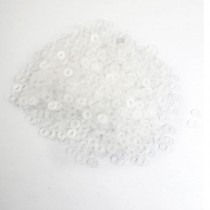 3mm x 7mm x 1mm Flat Insulating Plastic Washers White 1000 Pcs