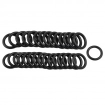 50 Pcs Black Nitrile Rubber O Ring Grommets Seal 15mm x 21mm x 3mm