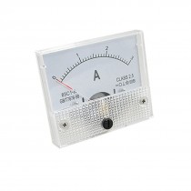Home 85C1 DC 0-3A Rectangle Analog Panel Ammeter Gauge