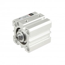 Pneumatic SDA 25 x 20 Thin Air Cylinder Silver Tone