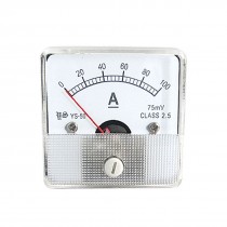 Class 2.5 DC 0-100A Analog Amperemeter Measuring Head