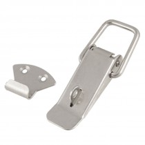 Box Case Silver Tone Hardware Alloy Fixed Hasp Lock Set