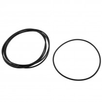 5 Pcs 110mm x 104mm x 3.1mm Industrial Rubber O Ring Oil Seal Gaskets Black
