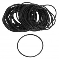 50 Pcs Black Nitrile Rubber O Ring NBR Seal 28mm x 1mm