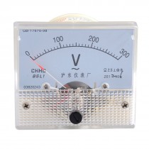 Class 2.5 Accuracy AC 0-300V Scale Range Analog Voltmeter Panel Meter