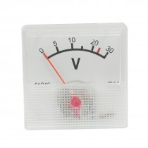 DC 0-30V Square Panel Analog Voltmeter Meter Gauge