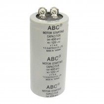 Motor Start up Capacitor Gray 400uF AC 125V for Washing Machine