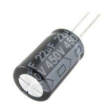 20 Pcs 22uF 450V Aluminum Electrolytic Capacitors 16x25mm